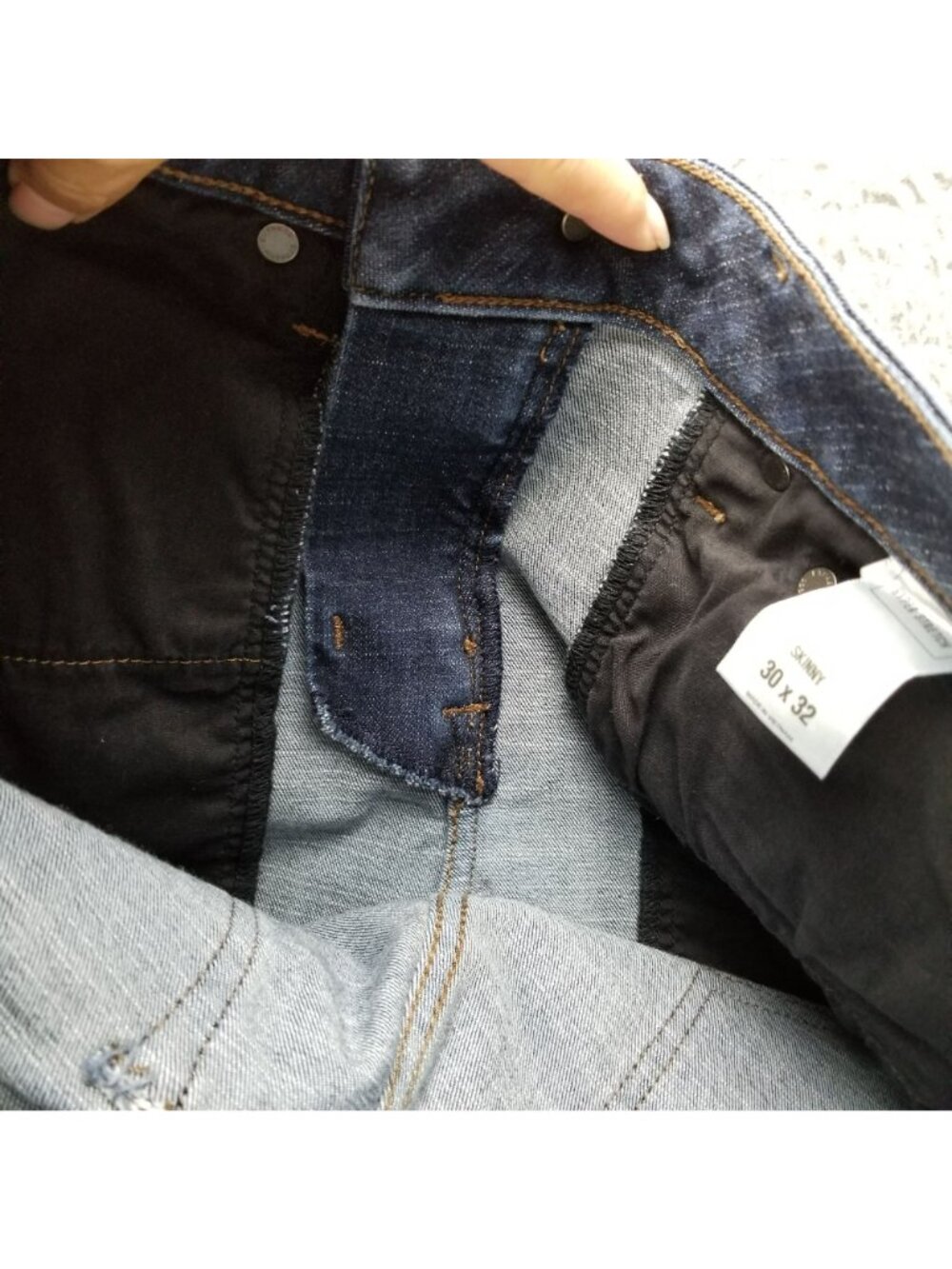 Express Jeans Mens 30x32 Blue Skinny Hyper Stretch Denim - Picture 12 of 15